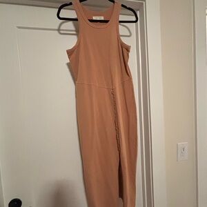 Tan Midi Dress
